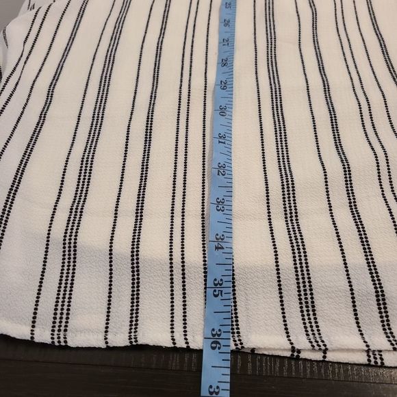 Maurices White & Black Striped Tie Front Mini Dress XL - Picture 8 of 10